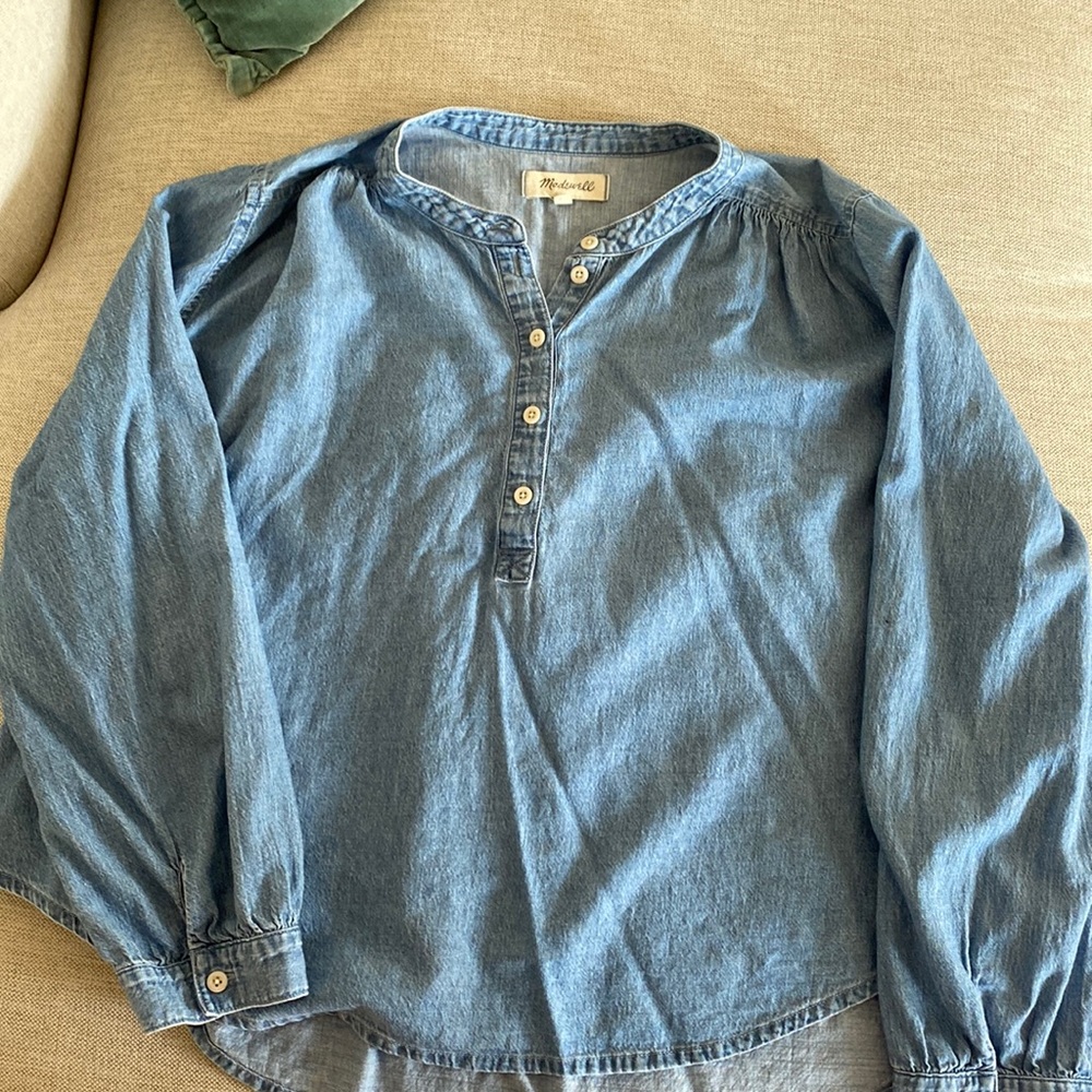 Madewell chambray top size xl